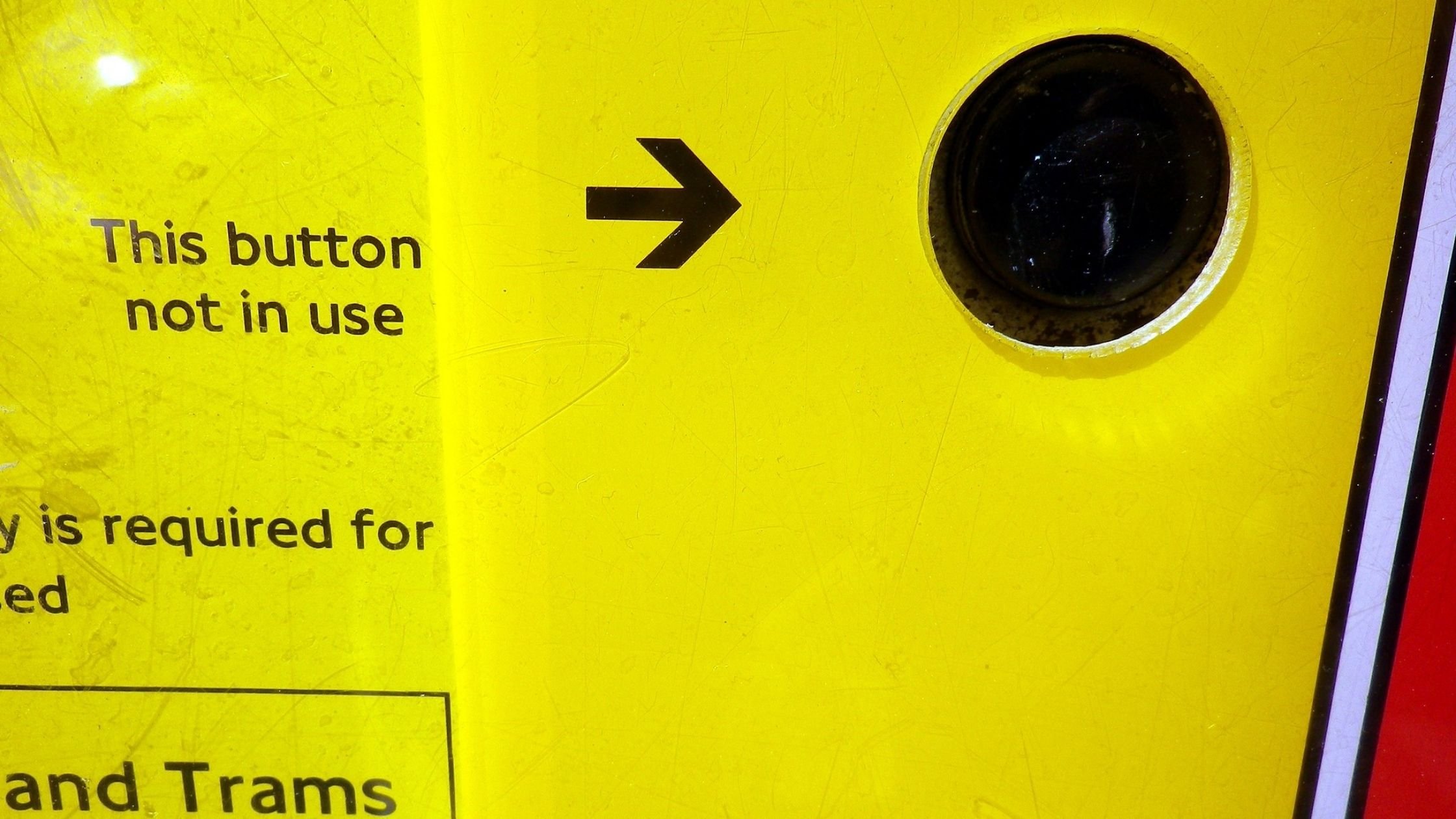 Mysterious button on bus-ticket machine