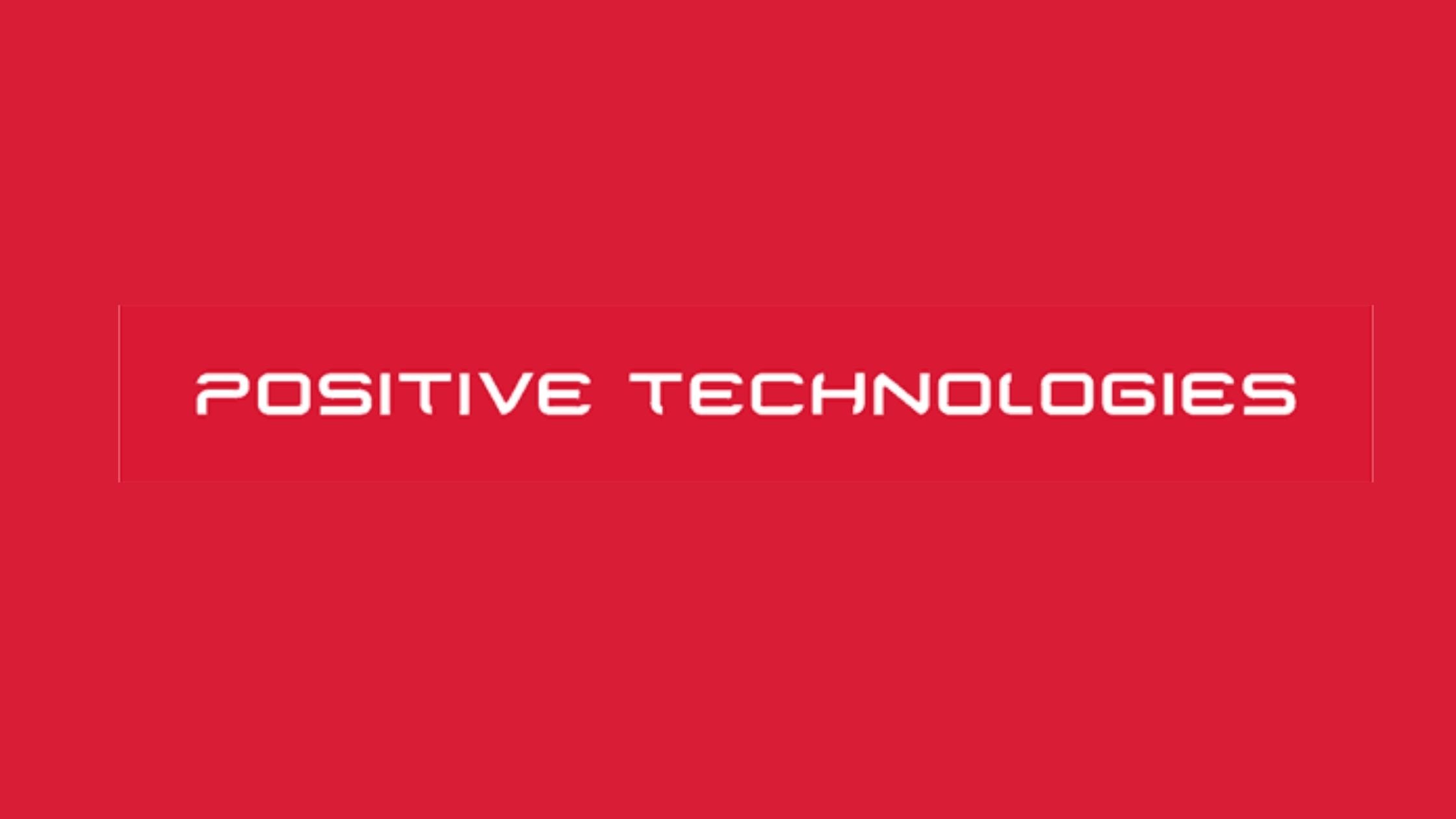 Positive Technologies company logo on red background