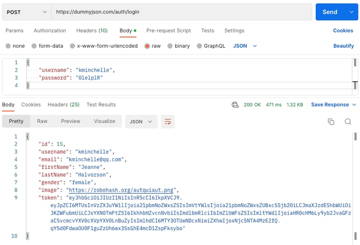 Screenshot showing source code of login