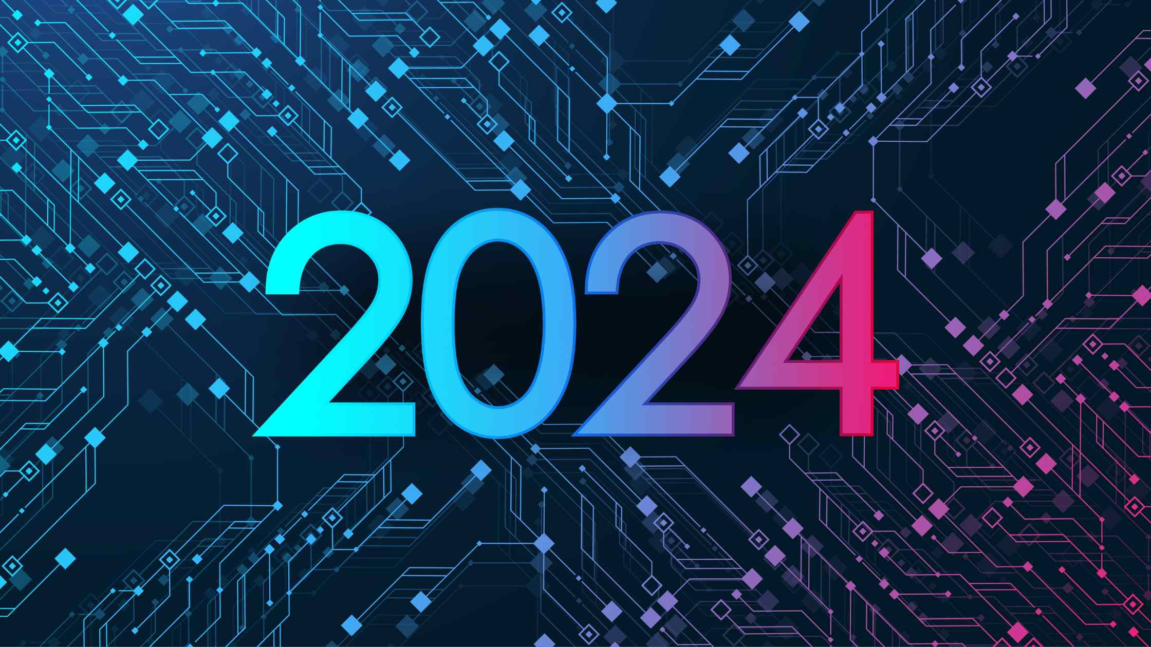 2024 on a digital background