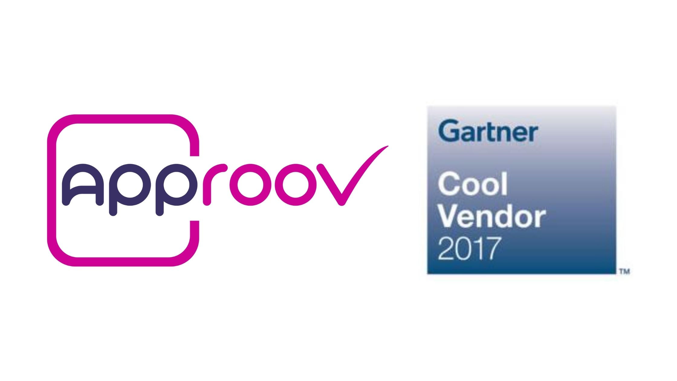 Approov logo next to Gartner Cool Vendor logo