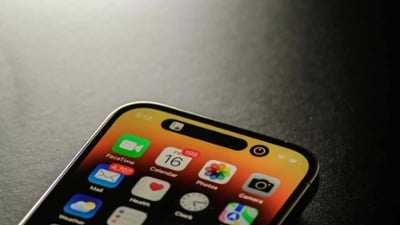 Close up of iPhone showing app icons